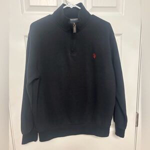 U.S. Polo Assn. Navy 100 percent cotton Zip-Up Sweater.  Large.